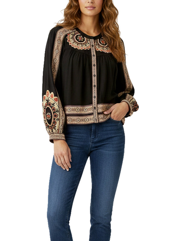 Camicia elegante con ricami