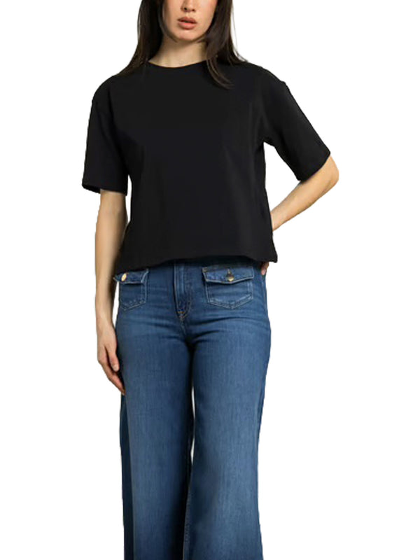 T-shirt con scollo a spalla