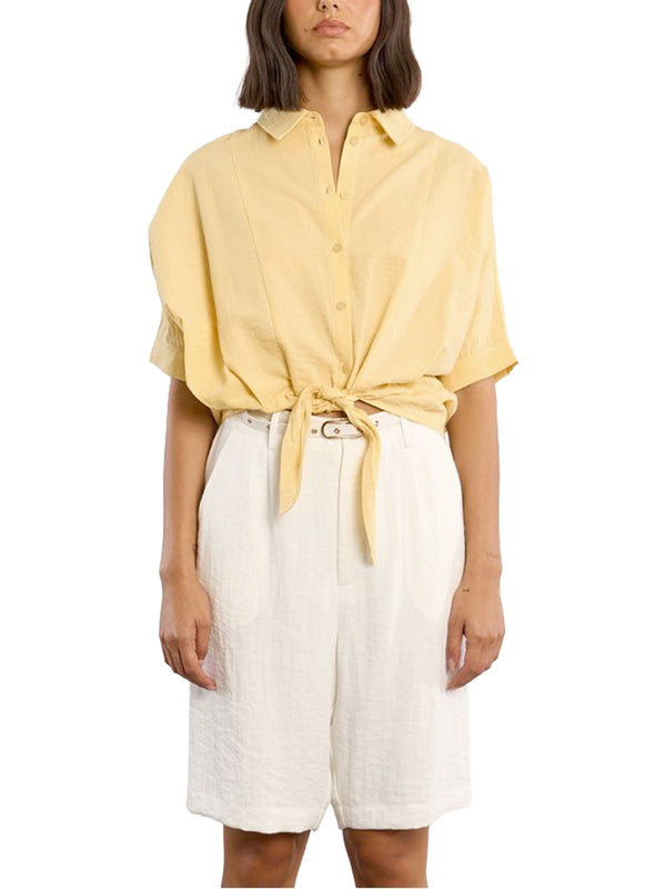 Camicia cropped annodata