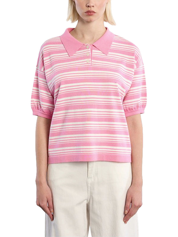 Polo oversize a righe