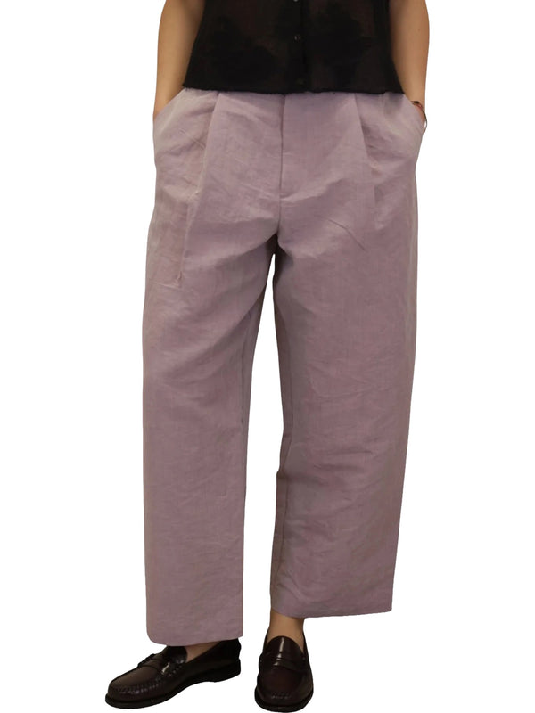 Pantalone carrot con pence