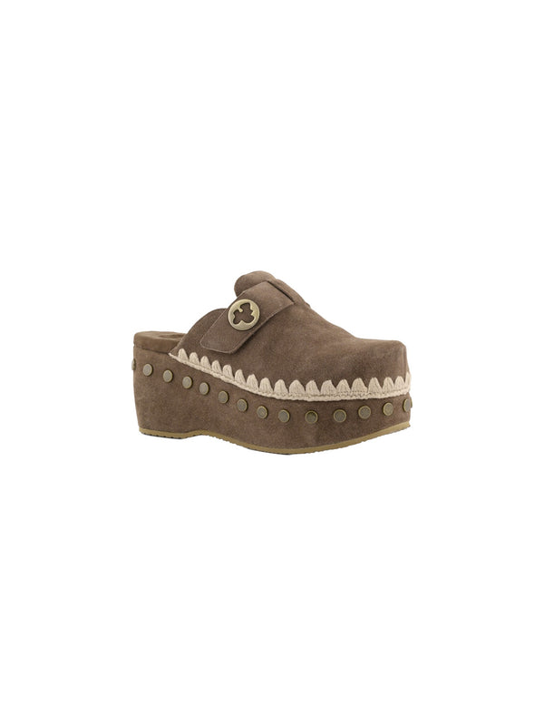 Clog plain suede