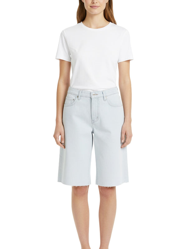 Bermuda sfilacciato in jeans