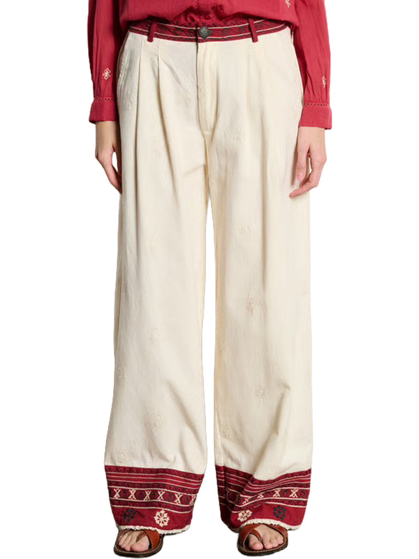 Pantalone ricamato