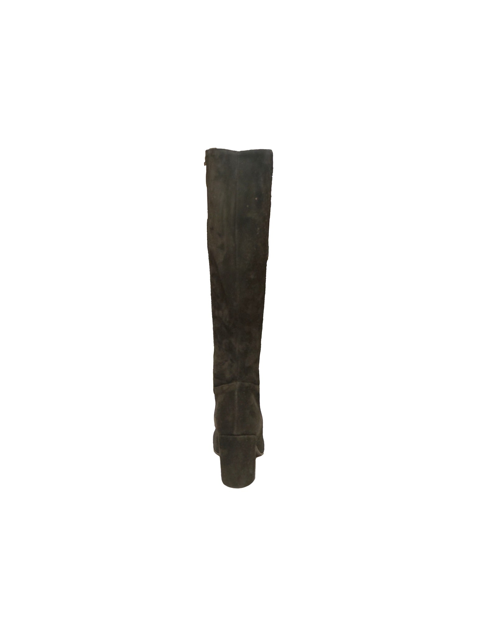 Stivale alto al ginocchio in camoscio nero