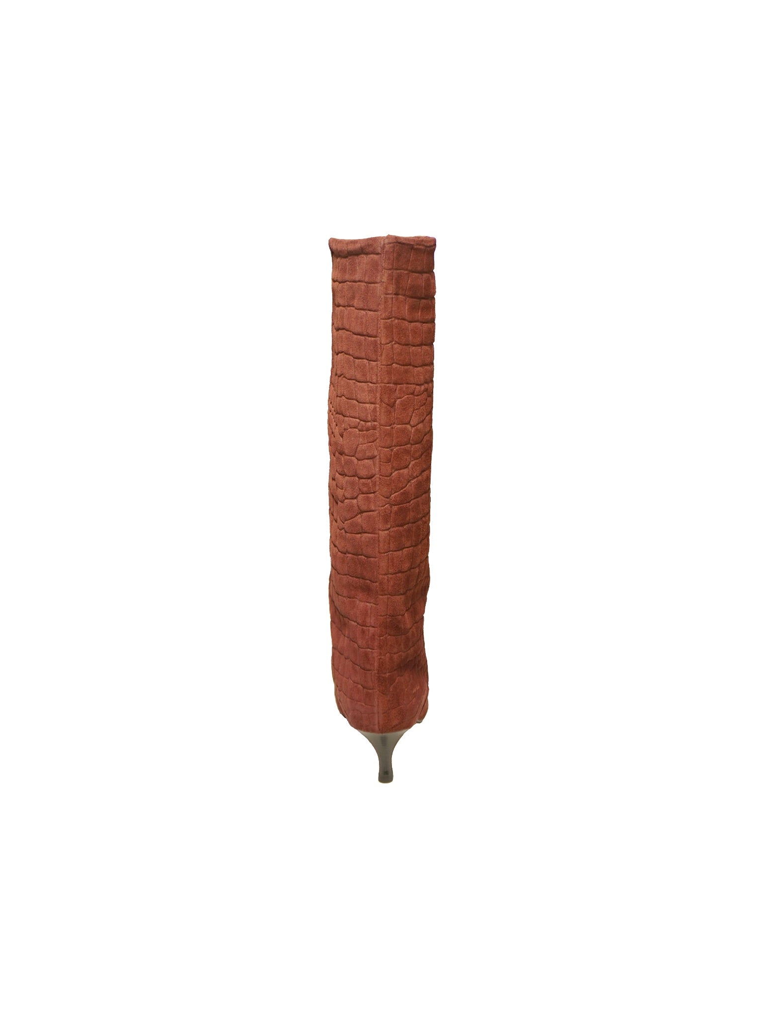 Stivale tubo stampa cocco bordeaux