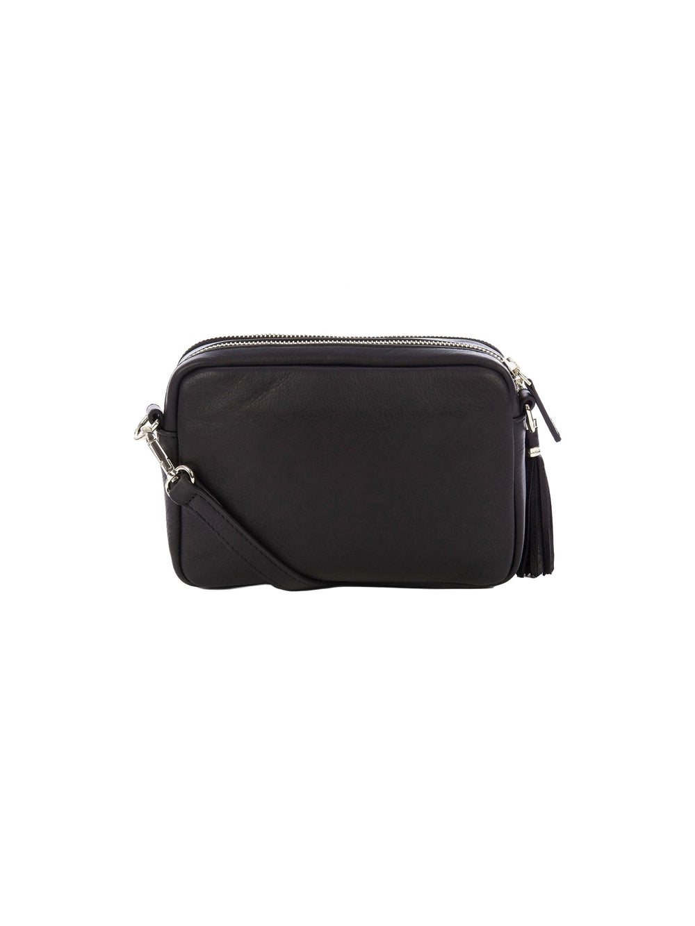 Small double zip shoulder bag
