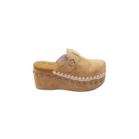 Clog plain suede