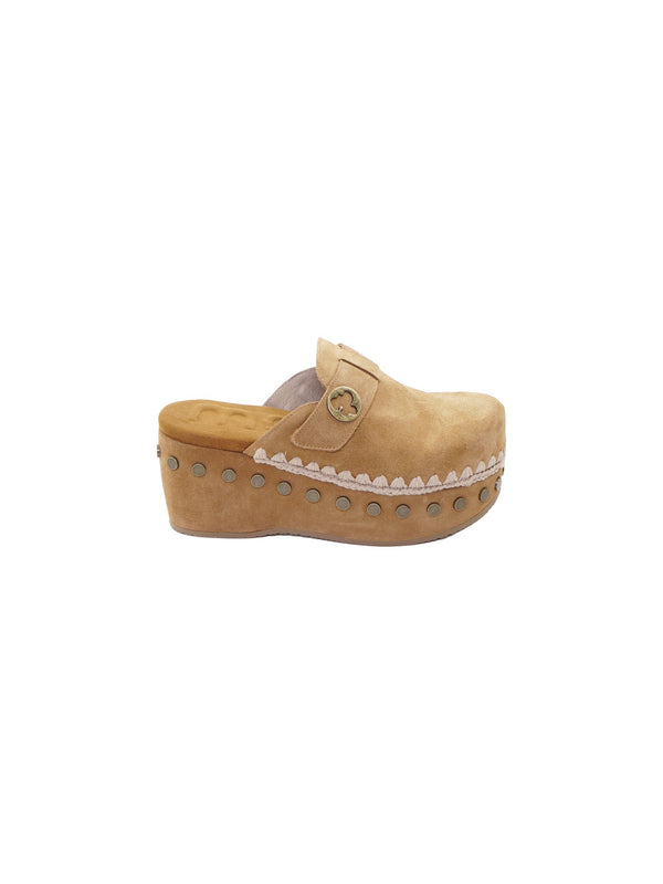 Clog plain suede
