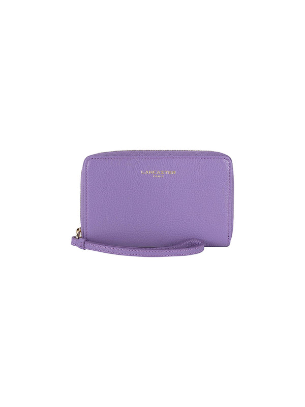 Duna model plain grained leather wallet