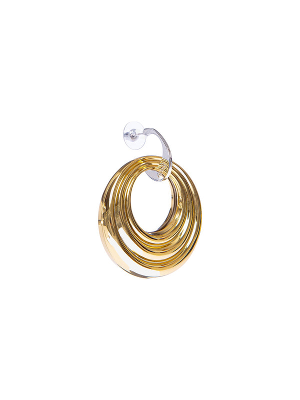 Striped hoop earrings