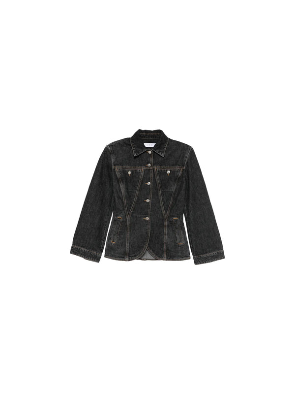 Giacca sfiancata in denim