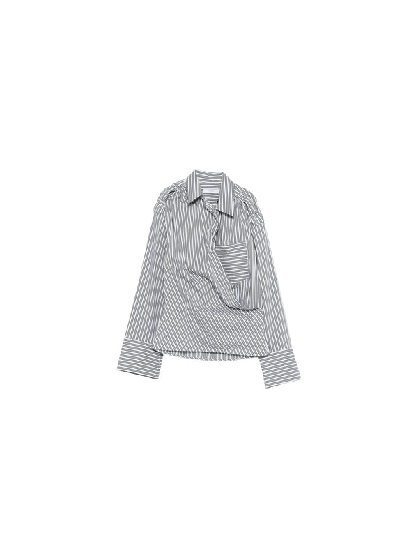 Camicia in cotone a righe