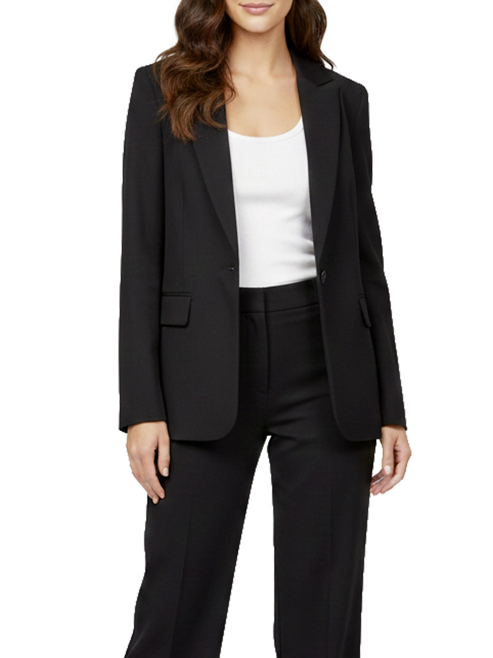 Blazer élégant à simple boutonnage
