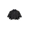 Blusa cropped in sangallo