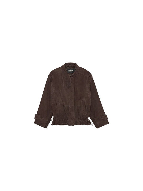 Bomber oversize in suede