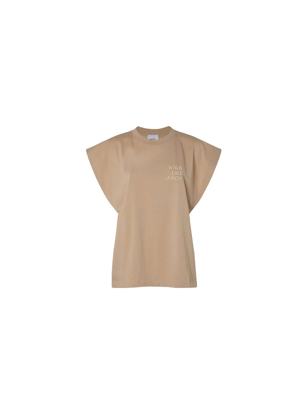 T-shirt con maniche ad aletta