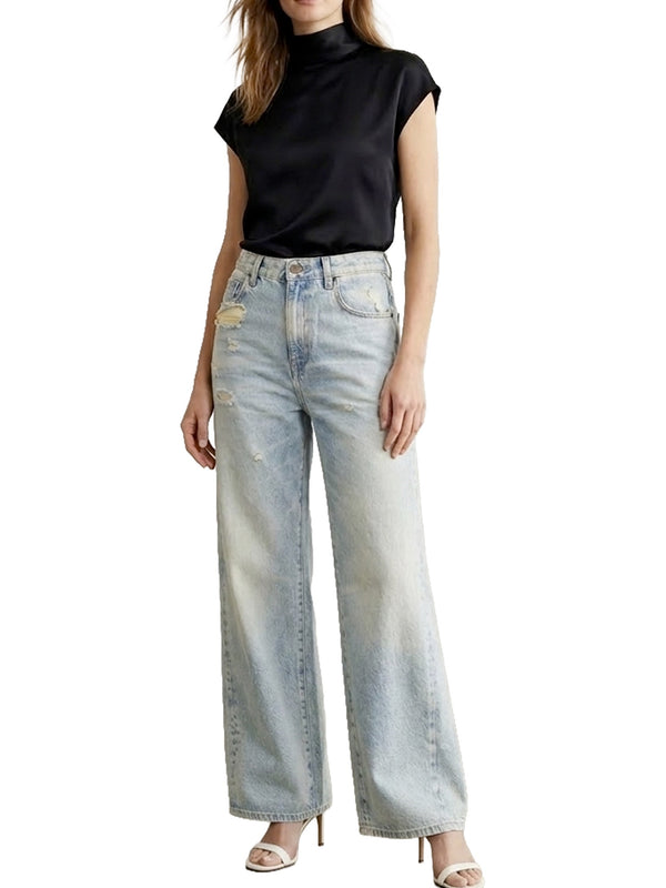 Jeans a gamba larga