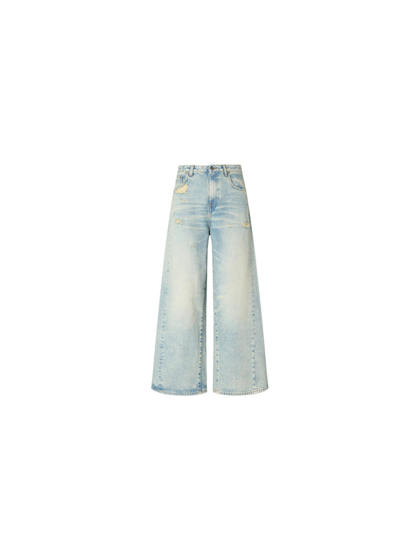 Jeans a gamba larga
