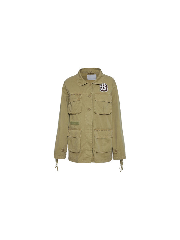 Safari jacket with fringes