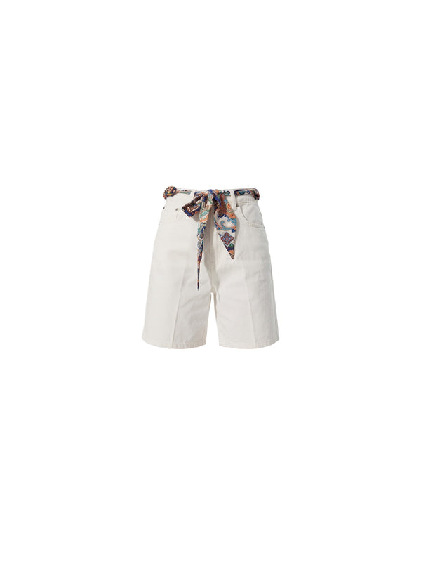 Bermuda con cinta foulard