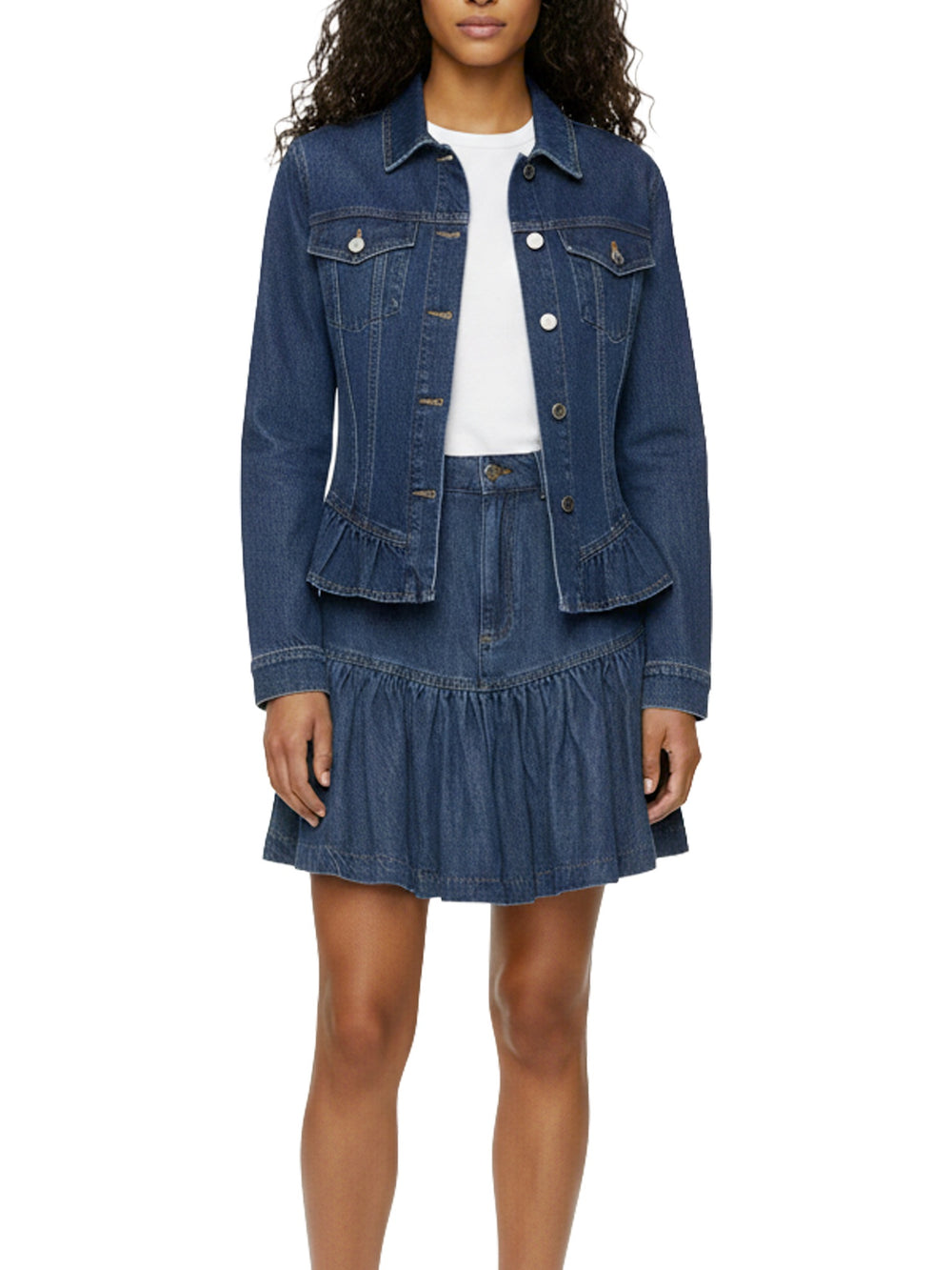 Denim miniskirt