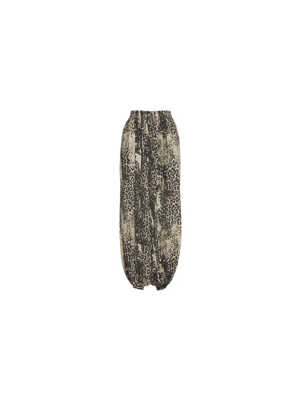 Pantalone con stampa animalier