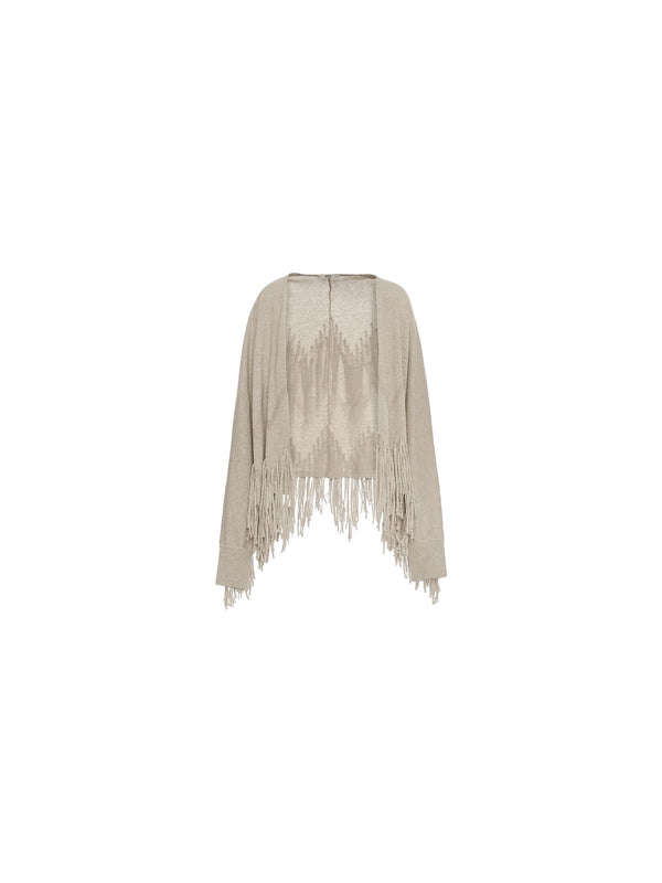 Cardigan with fringes