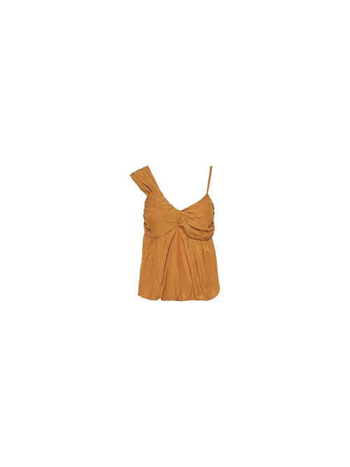 Top asimmetrico a spalle scoperte