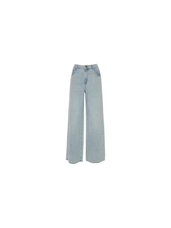 Jeans a gamba larga