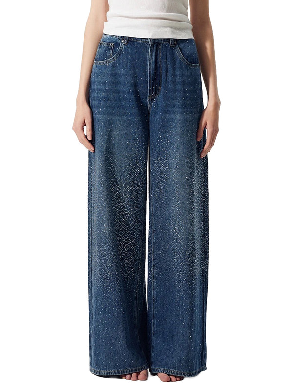 jeans à jambes larges