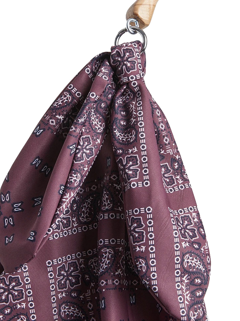 Bandana print drawstring bag