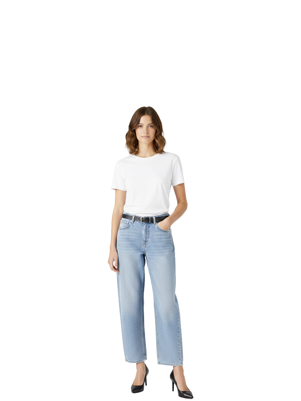 jean en denim carotte