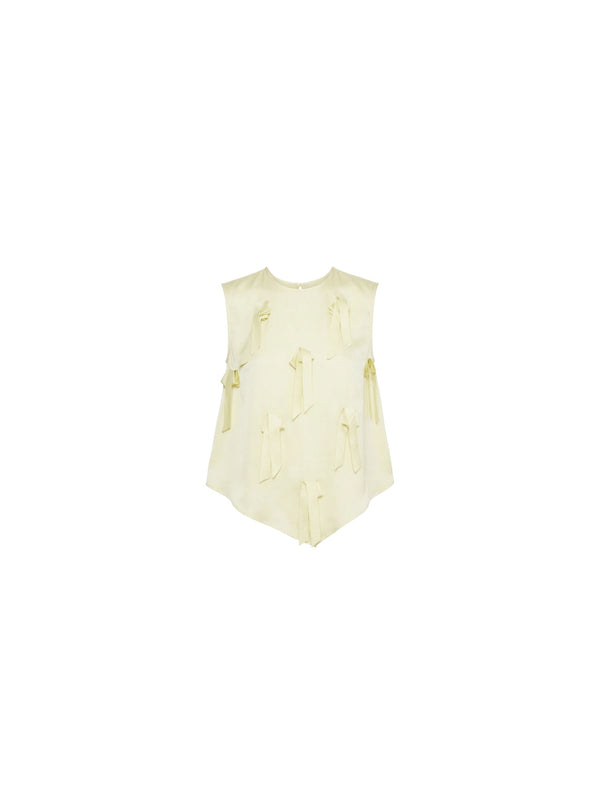 Top con fiocchi decorativi