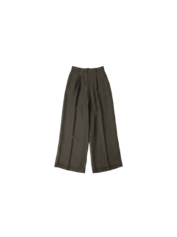 Pantalone a palazzo in organza