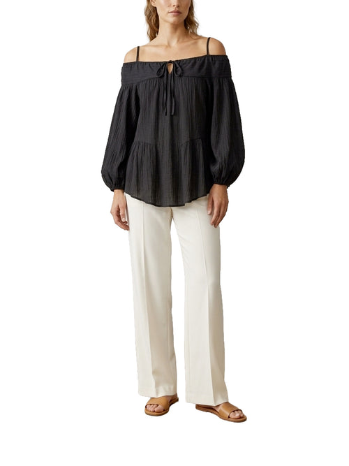 Blusa con scollo omerale