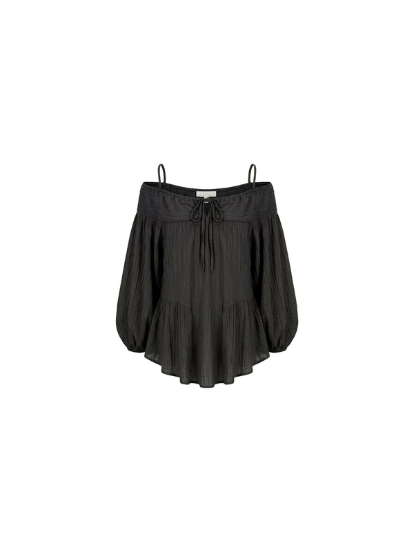 Blusa con scollo omerale