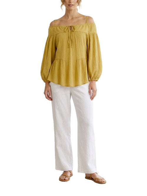 Blusa con scollo omerale