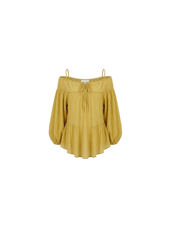 Blusa con scollo omerale
