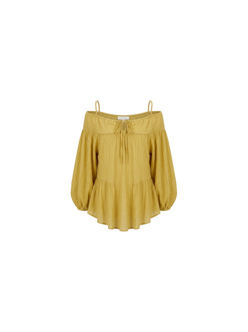 Blusa con scollo omerale