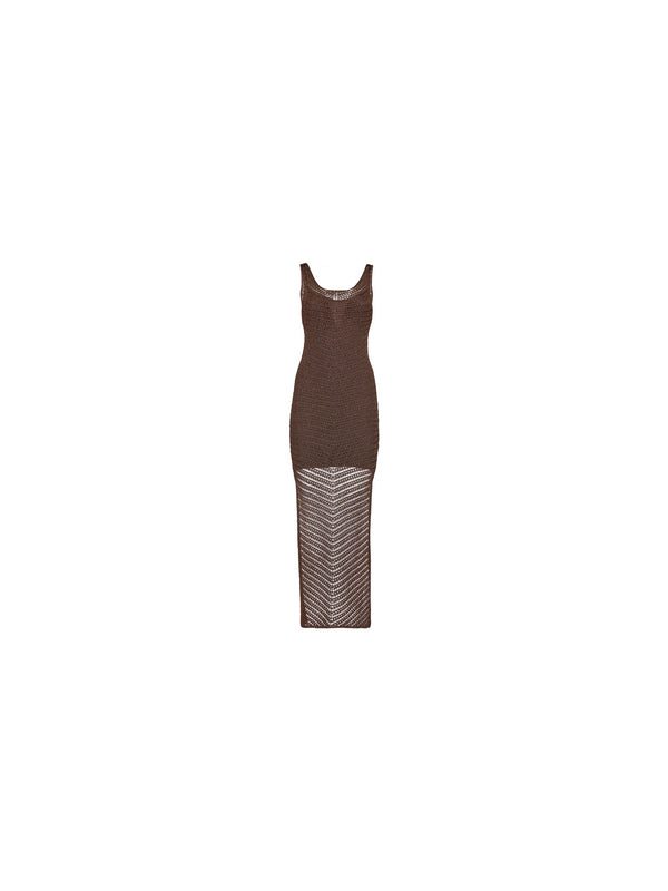 Abito lungo in crochet