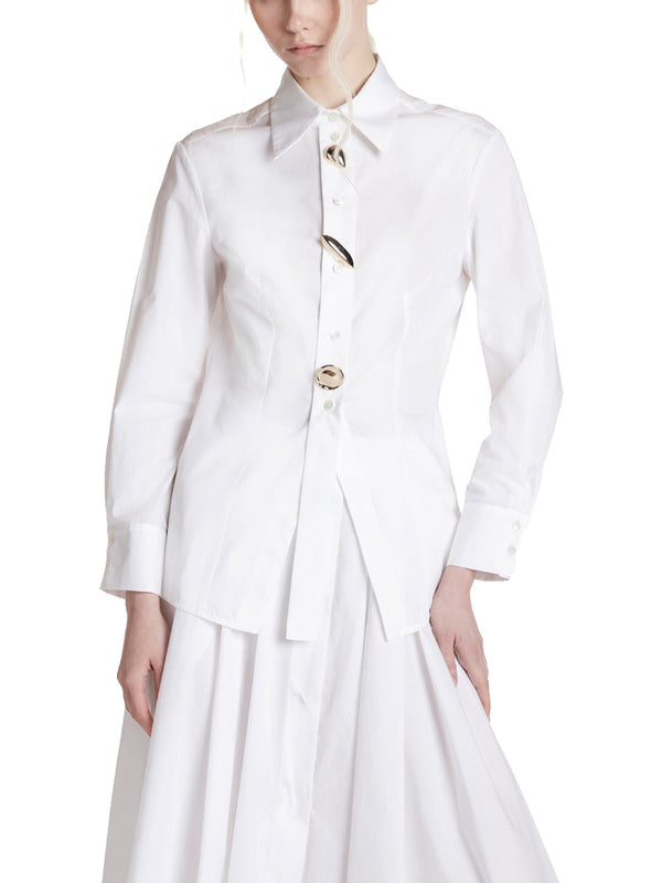 Camicia con bottoni gioiello