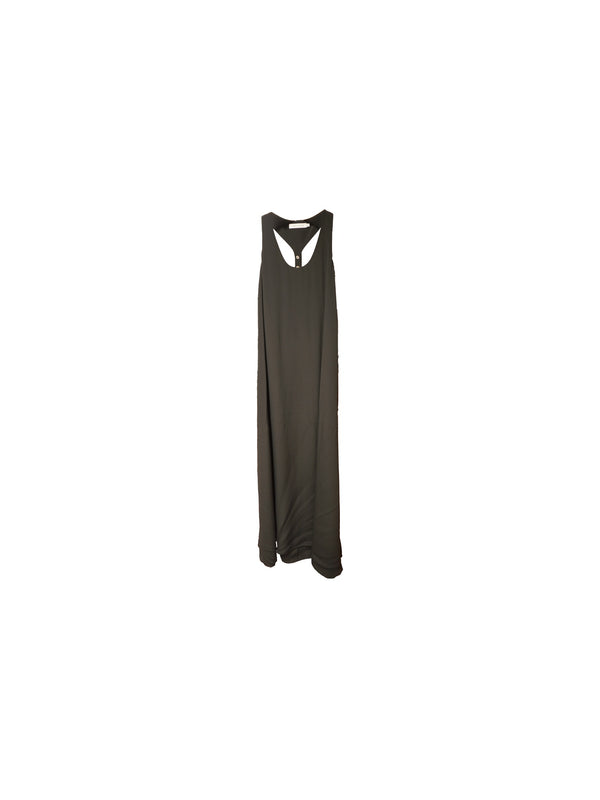 Abito con dettaglio cut-out e fibbia dorata sul retro