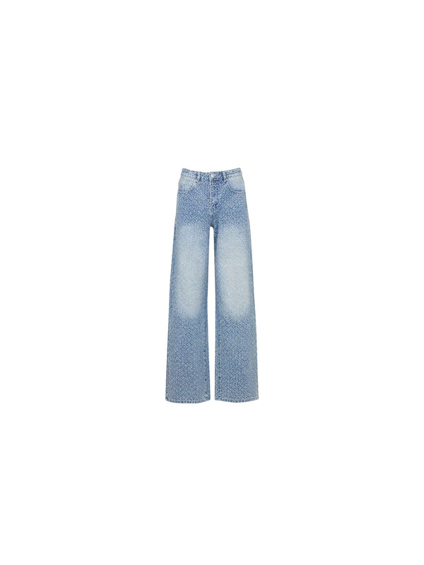 Jeans ampi in denim
