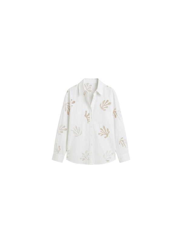 Camicia con dettagli ricamati