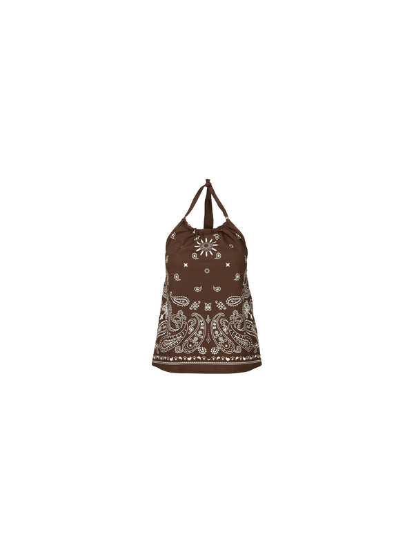 Top con stampa bandana