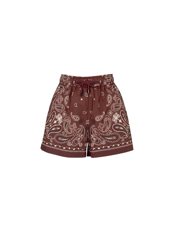 Shorts stampa bandana