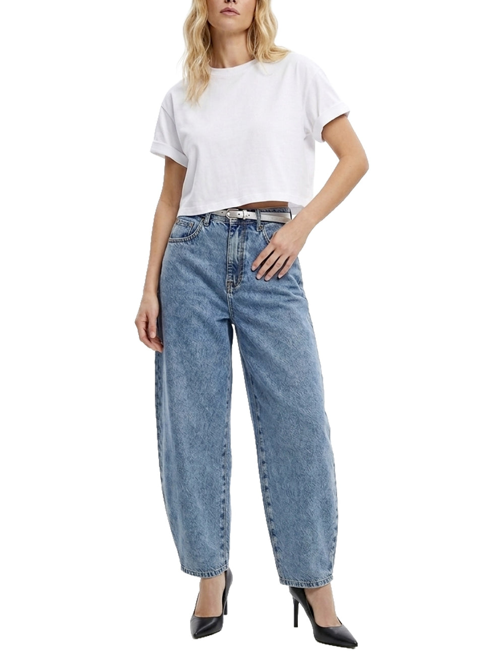Jeans carrot largo