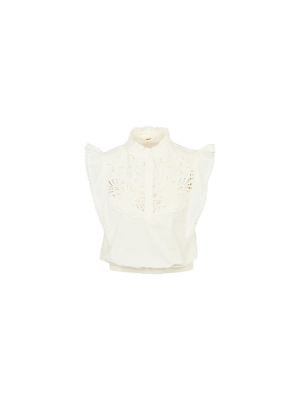 Camicia in cotone ricamato