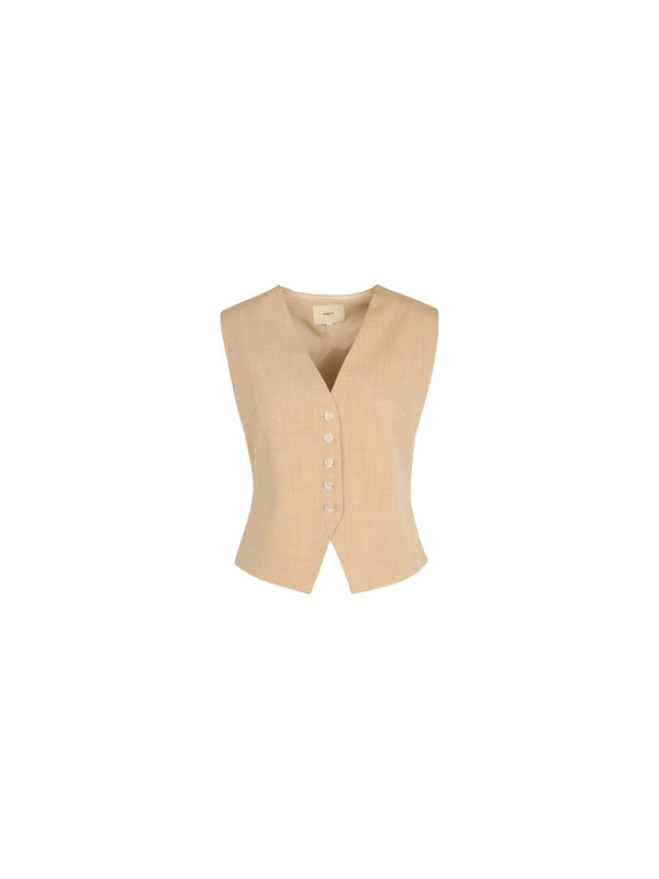 Gilet con scollo posteriore